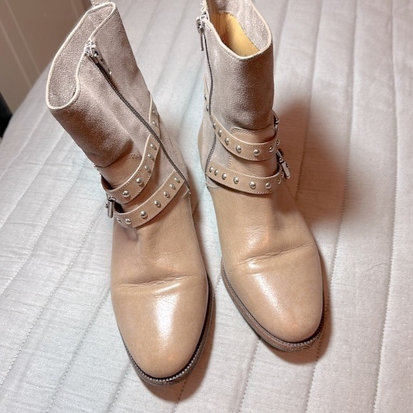Coach genuine leather, suede booties, size 7.5 - Picture 3 of 11